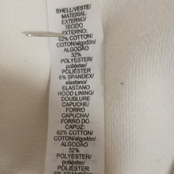 ADIDAS CREAM LONG SLEEVE HOODIE WITH BLACK TRIM MEN SIZE XL - Picture 11 of 11